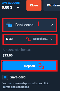 How to deposit to Olymp Trade fixed time trades