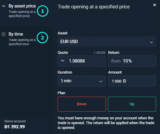 Trading on Olymp Trade
