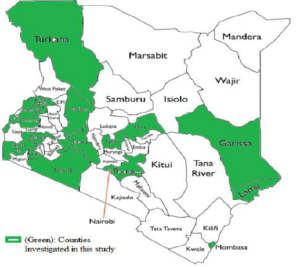 Baringo County in Kenya