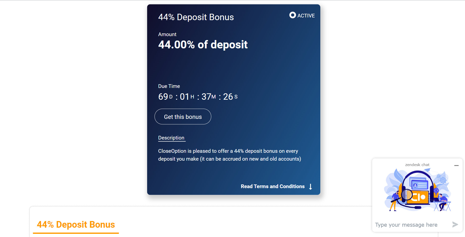 CloseOption Bonuses and Promo Codes