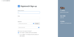 Digistore24 registration