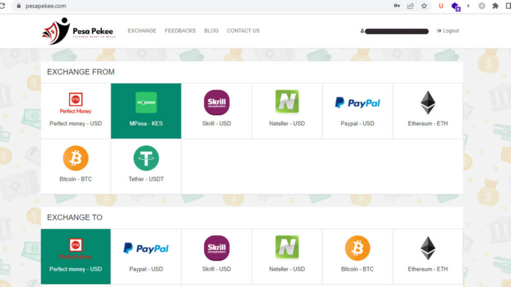 Pesa Pekee Money exchange Service 