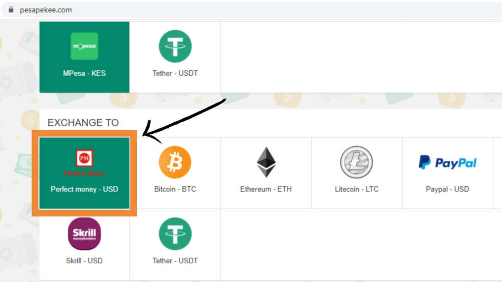 Pesa Pekee Money exchange Service