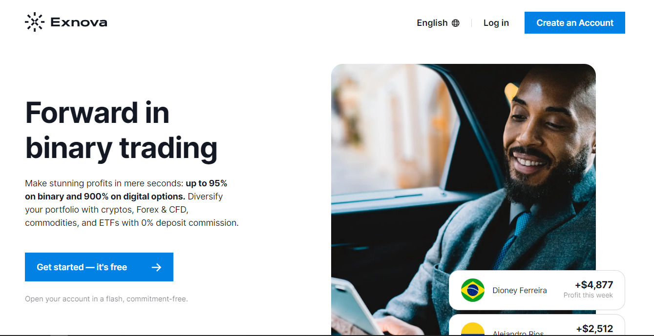 Exnova Website