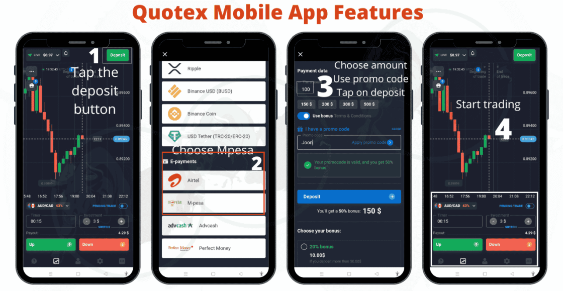 Get the Quotex mobile app