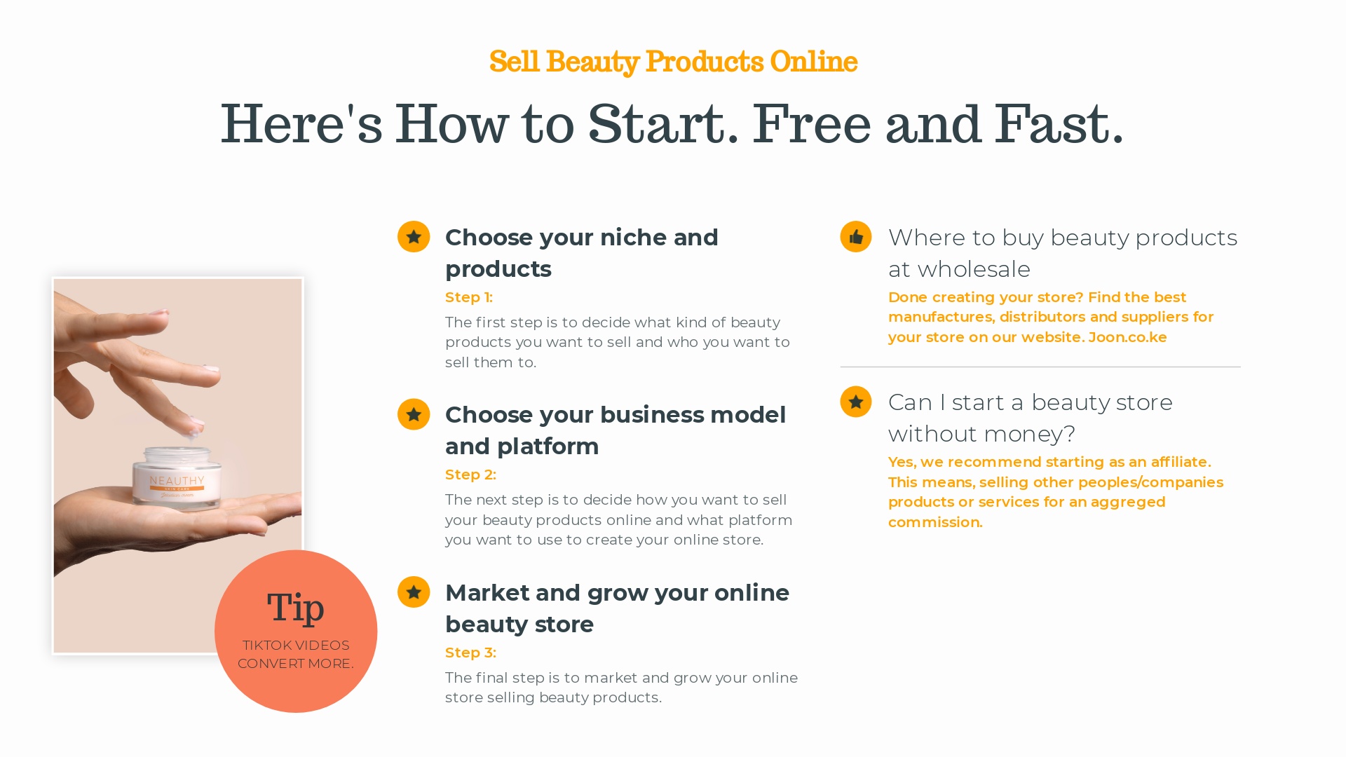How to start an online beauty store