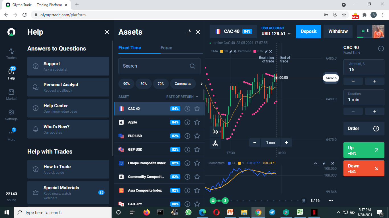 Olymp Trade Live Chat Support
