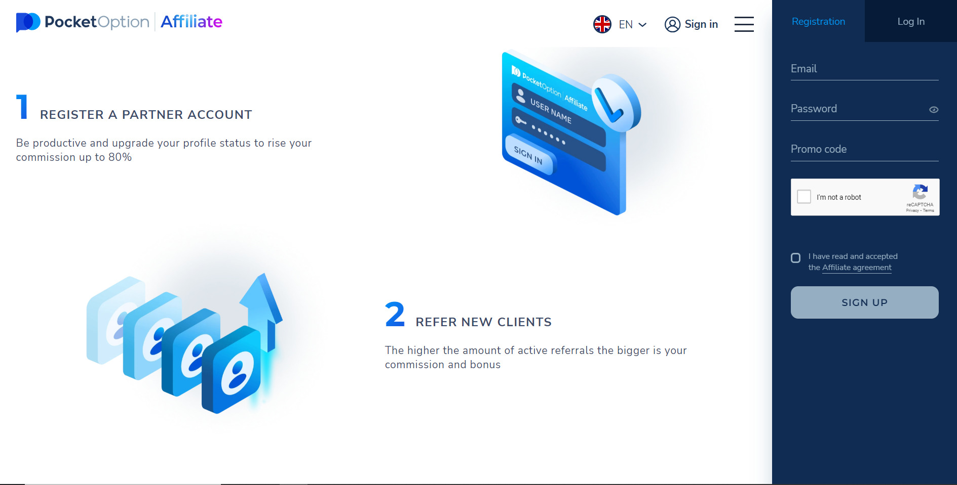 PocketOption affiliate program