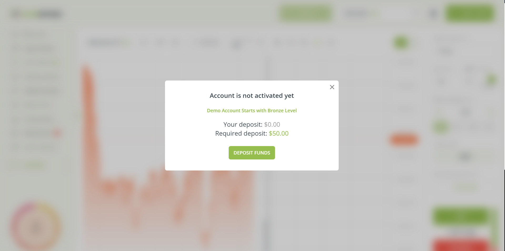 Race Option demo account