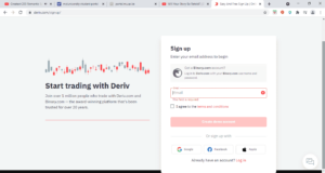 Derive Sign up page (2)