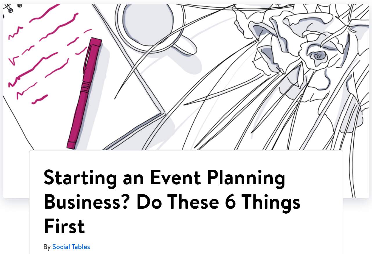 Starting an Event Planning Business Do These 6 Things First