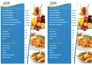 joon menu